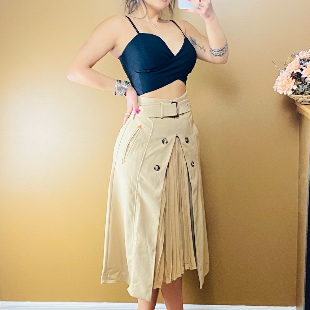 Unique High Waisted Skirt